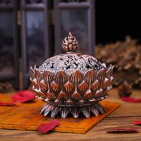 Zinc Alloy Incense Burner, plated, portable & durable 70mm, 85mm 