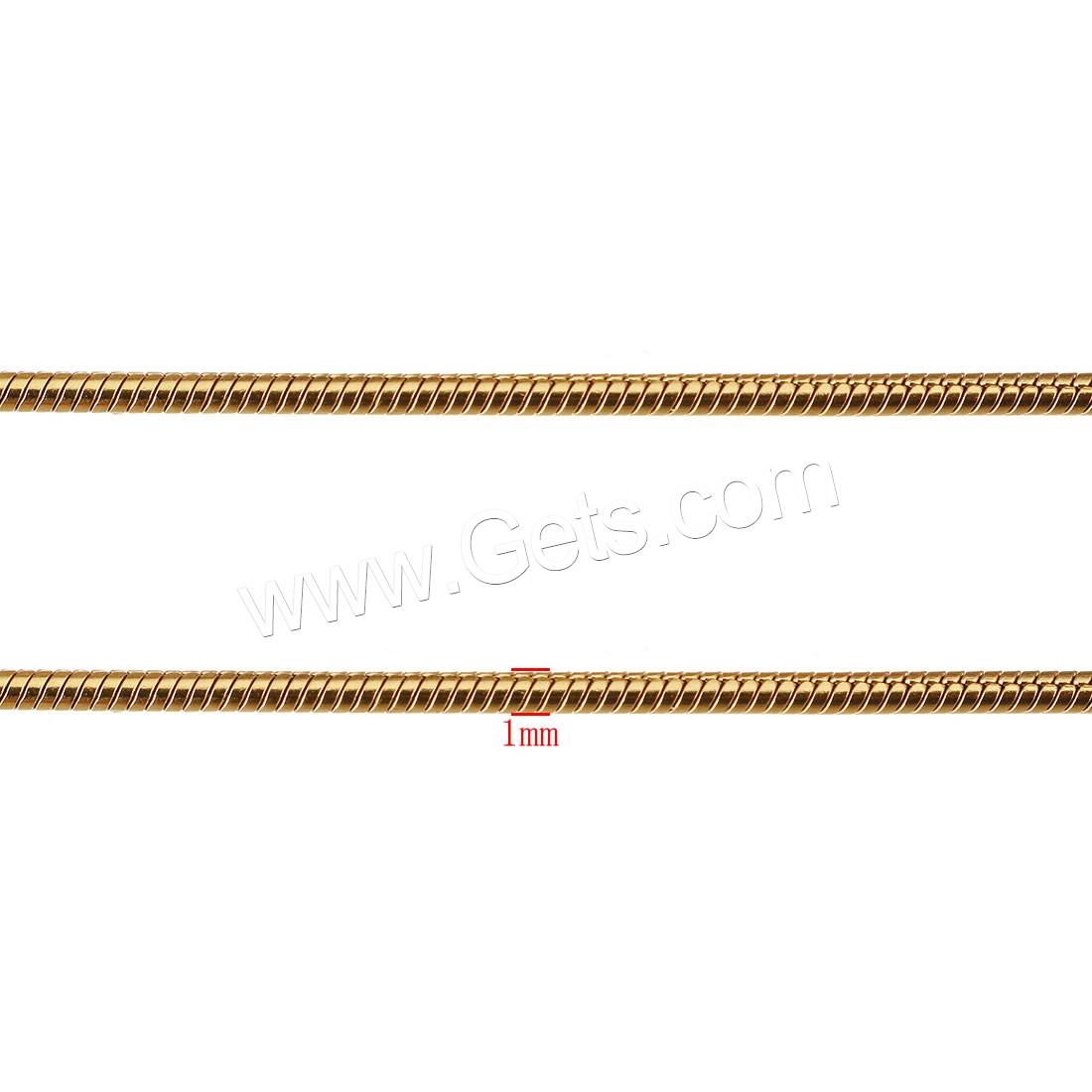 Cadena de serpiente de acero inoxidable, con carrete de plástico, chapado en color dorado, diverso tamaño para la opción & cadena de la serpiente, aproximado 10m/Carrete, Vendido por Carrete