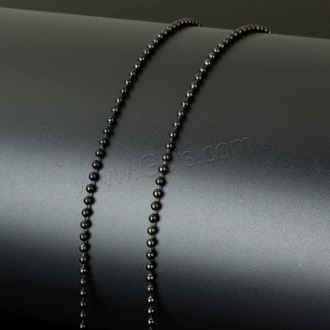 Stainless Steel Ball Chain, with plastic spool, gun black plated, different size for choice, Approx 20m/Spool, Sold By Spool