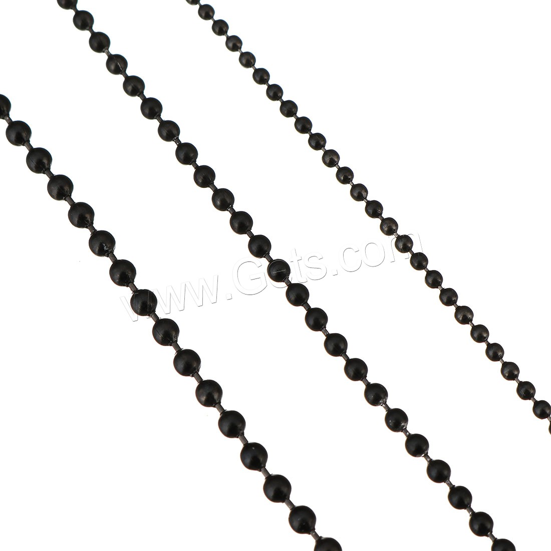 Stainless Steel Ball Chain, with plastic spool, gun black plated, different size for choice, Approx 20m/Spool, Sold By Spool