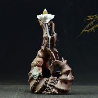 Incense Smoke Flow Backflow Holder Ceramic Incense Burner, Porcelain 