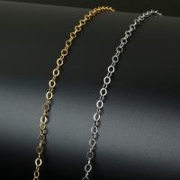 Edelstahl Rolo Kette, mit Kunststoffspule, plattiert, keine, 3.5x3mm, ca. 20m/Spule, verkauft von Spule