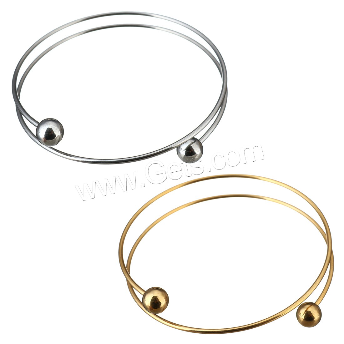 Stainless Steel Bangle, plated, more colors for choice, 8x8mm,2mm, Inner Diameter:Approx 65x65mm, Sold By PC