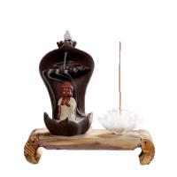 Incense Smoke Flow Backflow Holder Ceramic Incense Burner, Porcelain 