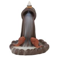 Incense Smoke Flow Backflow Holder Ceramic Incense Burner, Porcelain 