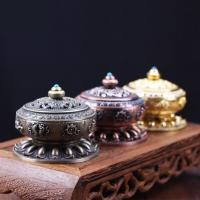 Alloy Incense Burner, antique bronze color plated, portable & durable, 75mm,30mm,95mmuff0c100mm 