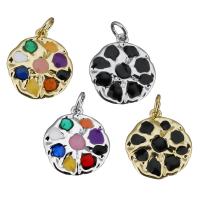 Brass Jewelry Pendants, plated, enamel Approx 3.5mm 