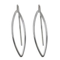 Composant Boucles d'oreilles en acier inoxydable, couleur originale 0.8mm, Vendu par paire