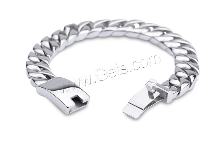 Bracelet homme, Acier titane, pour homme, plus de couleurs à choisir, 220mm,12mm,4.5mm, Vendu par brin