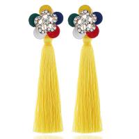 Fashion Tassel Earring, Zinc Alloy 