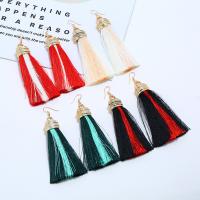 Fashion Tassel Earring, Zinc Alloy 