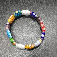 Millefiori Lampwork Pulsera, unisexo, 14x17mm, Vendido por Sarta