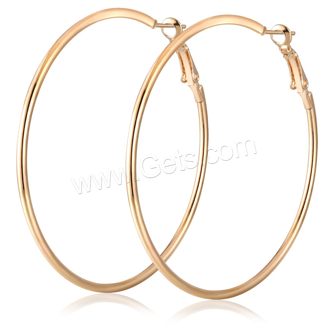 Sterling Silber Hoop Ohrringe, Zinn+Eisen, plattiert, verschiedene Größen vorhanden & für Frau, keine, 2mm, 3PaarePärchen/Menge, verkauft von Menge