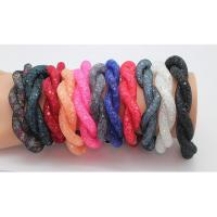 Pulseras de Cristal, chapado, para mujer, más colores para la opción, longitud:aproximado 8 Inch, Vendido por UD