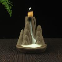 Incense Smoke Flow Backflow Holder Ceramic Incense Burner, Porcelain 