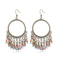 Fashion Fringe Earrings, Seedbead, Geometrical Pattern, plated, for woman, nickel, lead & cadmium free 