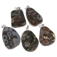 Ice Quartz Agate Pendant, random style, 28- -50x5-6mm Approx 