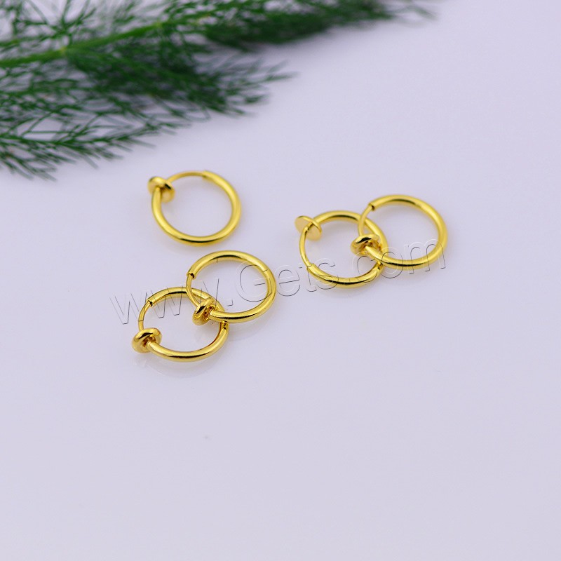 Brass Clip Earring, plated, different size for choice, more colors for choice, 10PCs/Bag, Sold By Bag