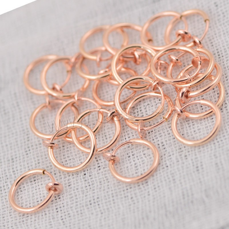 Brass Clip Earring, plated, different size for choice, more colors for choice, 10PCs/Bag, Sold By Bag