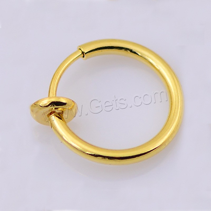 Brass Clip Earring, plated, different size for choice, more colors for choice, 10PCs/Bag, Sold By Bag