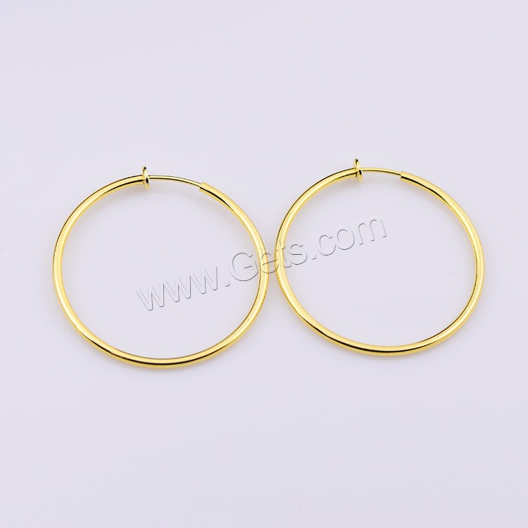 Brass Clip Earring, plated, Unisex & different size for choice, more colors for choice, 10PCs/Bag, Sold By Bag