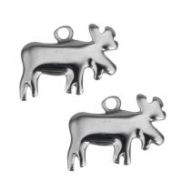 Stainless Steel Animal Pendants, original color Approx 2mm 