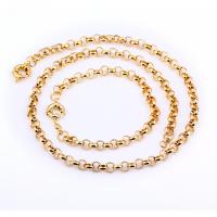 Brass Bracelets, plated, double link chain & for man nickel, lead & cadmium free, 225mm 