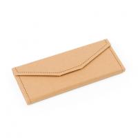 Glasses Case, Kraft, Triangle, Foldable & Unisex, earth yellow 