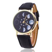 Reloj de Pulsera Unisex, Cuero de PU, movimiento chino, chapado en color dorado, unisexo, más colores para la opción, 240x30x10mm, Vendido por UD