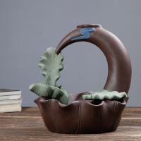 Incense Smoke Flow Backflow Holder Ceramic Incense Burner, Porcelain 