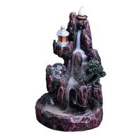 Incense Smoke Flow Backflow Holder Ceramic Incense Burner, Porcelain 