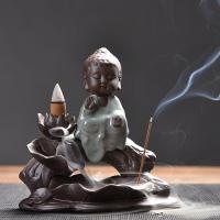 Incense Smoke Flow Backflow Holder Ceramic Incense Burner, Porcelain 