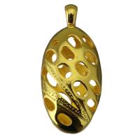 Brass Jewelry Pendants, gold color plated, hollow Approx 2.5mm 