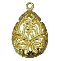 Brass Jewelry Pendants, gold color plated, hollow Approx 2mm 