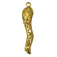 Brass Jewelry Pendants, gold color plated, hollow Approx 2mm 