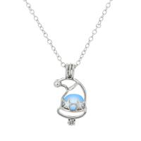 Zinc Alloy Necklace, with 5cm extender chain, platinum color plated, oval chain & for woman & luminated Approx 17.7 Inch 