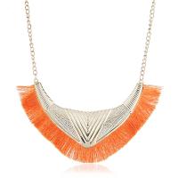 Zinc Alloy Necklace, Tassel, gold color plated, for woman 60mm Approx 16.9 Inch 