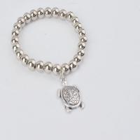 Fashion Zinc Alloy Bracelets, Turtle, platinum color plated, polished & for woman, 220mm Approx 8.6 Inch 