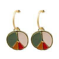 Enamel Zinc Alloy Drop Earring, for woman, multi-colored 