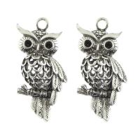 Zinc Alloy Animal Pendants, Owl, plated, hollow nickel, lead & cadmium free Approx 3mm 