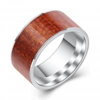 Titan Stahl Fingerring, Titanstahl, Kreisring, unisex & verschiedene Größen vorhanden & Emaille, Kaffeefarbe, Größe:7-12, verkauft von PC