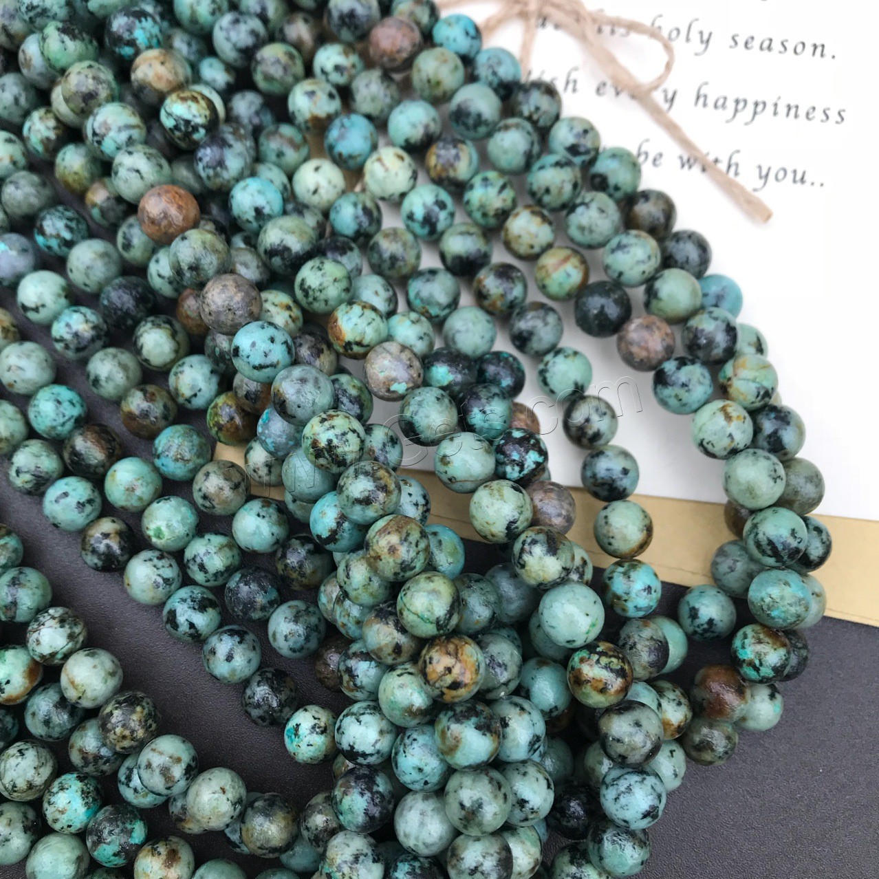 Natural Turquoise Beads, Round, different size for choice, green, 4mm,6mm,10mm, Sold By Strand