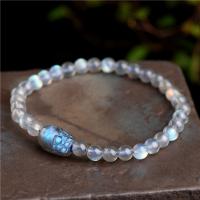 Moonstone Bracelet, Mythical Wild Animal, polished, for woman, 6*10mm,5mm Approx 5.9 Inch 