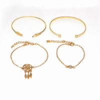 Zinc Alloy Bracelet Set, plated, 4 pieces & Adjustable & for woman, 47mm,56mm,62mm,67mm 