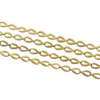 Brass Bar Chain, Teardrop, original color, nickel, lead & cadmium free 