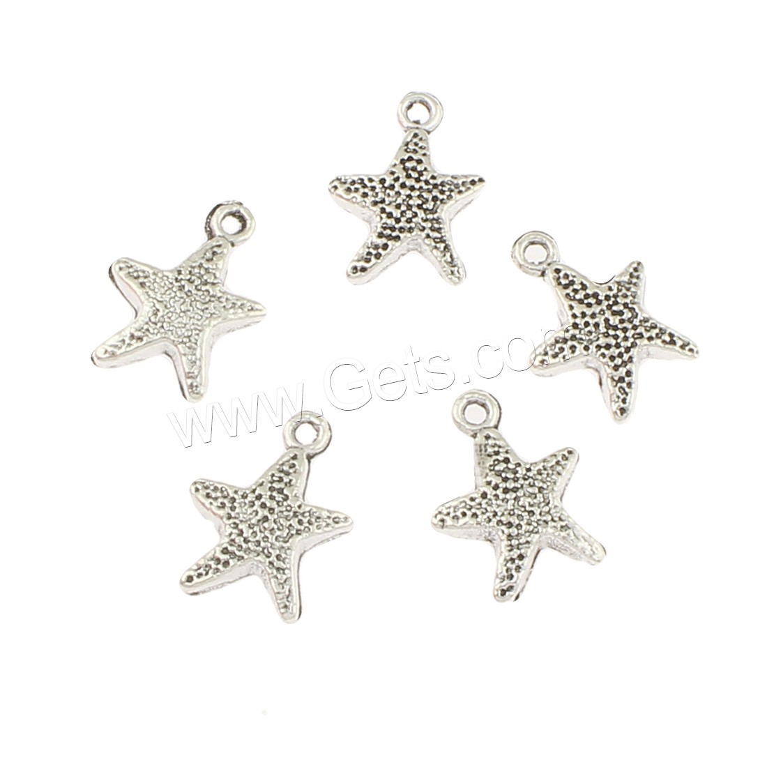 Zinc Alloy Star Pendant, antique silver color plated, nickel, lead & cadmium free, 12x16x3mm, Hole:Approx 2mm, Approx 550PCs/Bag, Sold By Bag