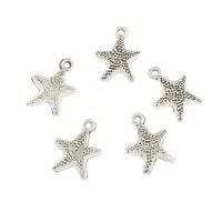 Zinc Alloy Star Pendant, antique silver color plated, nickel, lead & cadmium free Approx 2mm, Approx 