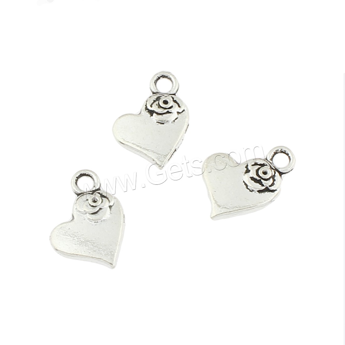 Colgantes de Aleación de Zinc en Forma de Corazón, chapado en color de plata antigua, libre de níquel, plomo & cadmio, 11x15x2mm, agujero:aproximado 2mm, aproximado 500PCs/Bolsa, Vendido por Bolsa