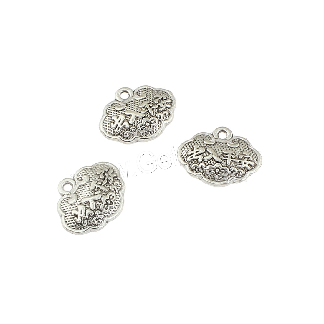 Zink Legierung Schmuck Anhänger, Zinklegierung, antik silberfarben plattiert, 14x12x4mm, Bohrung:ca. 1mm, ca. 290PCs/Tasche, verkauft von Tasche