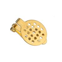 Metallisches Legieren Ohrring Manschette, Gold Ohrclip, plattiert, unisex, keine, 15mm, 100PCs/Tasche, verkauft von Tasche